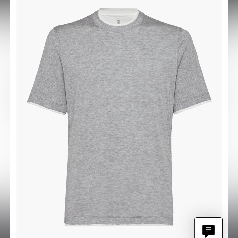 Brunello Cucinelli Classic Gray Men's T-Shirt